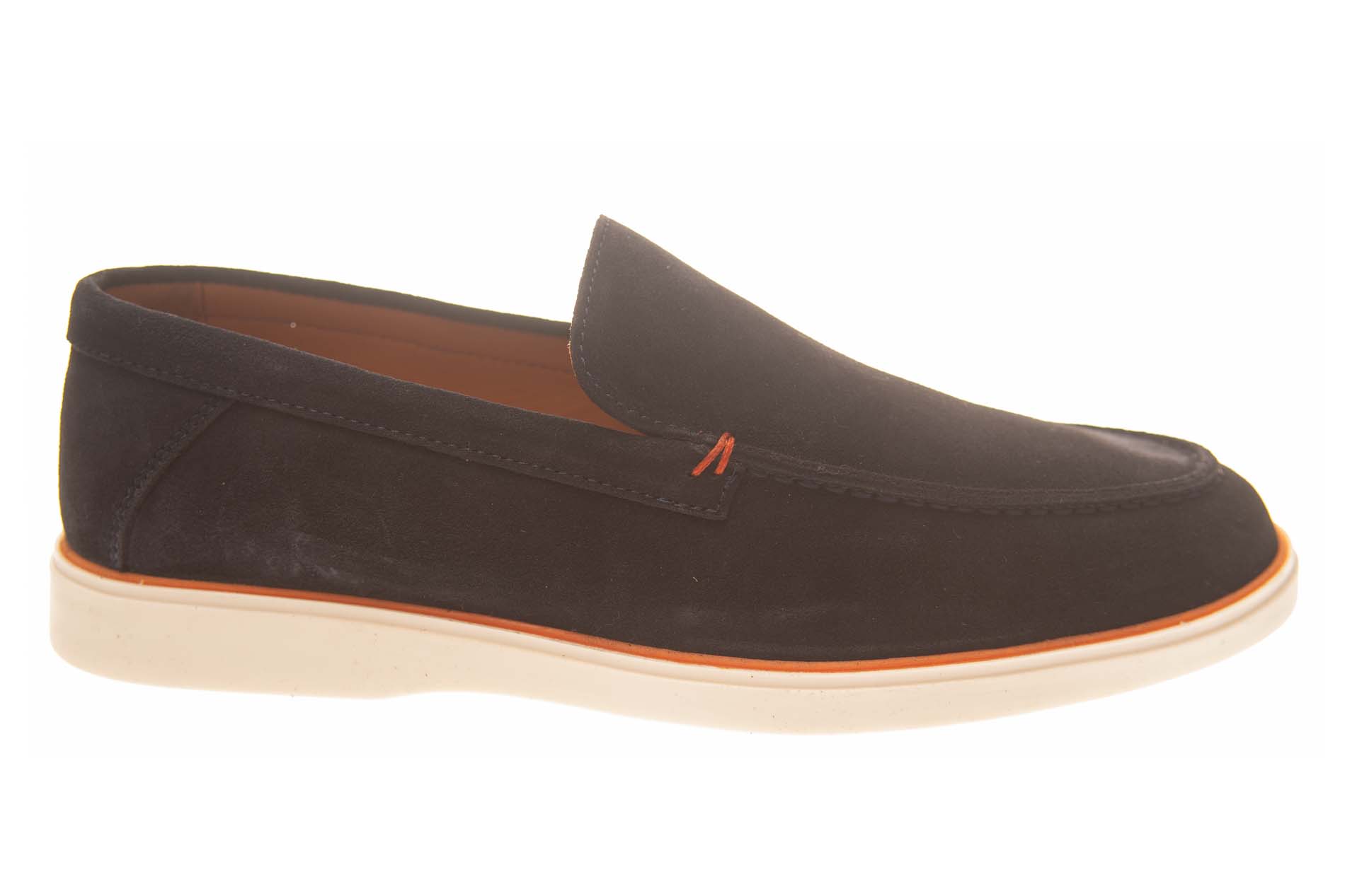 San Rossini loafer donkerblauw suede