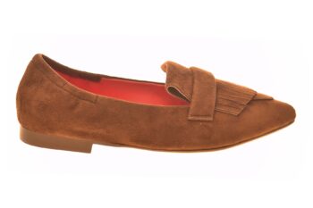 BR Loafer jamboree-klep cognac bruin suede