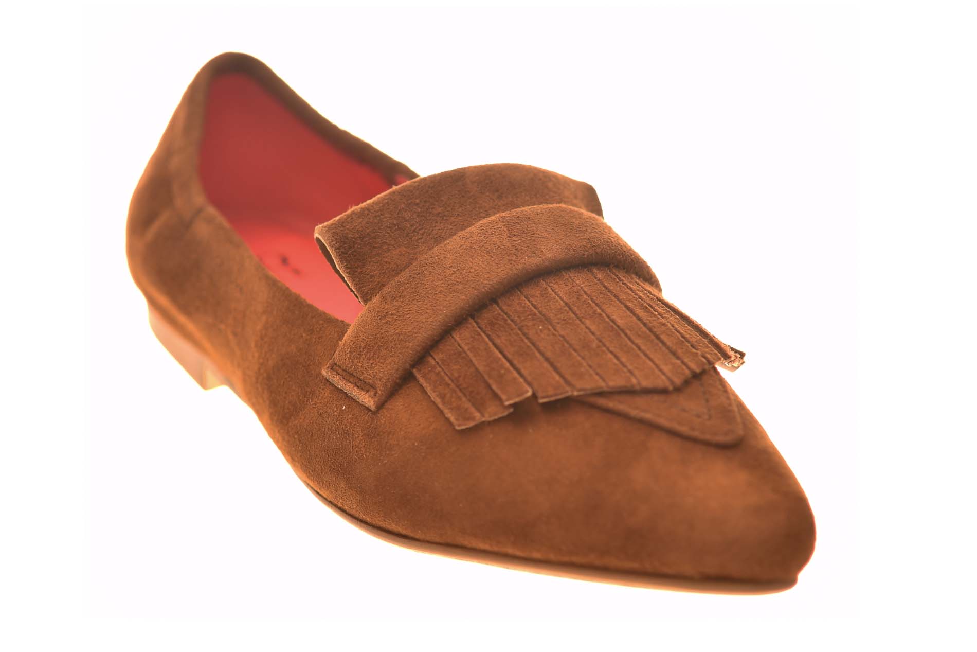 BR Loafer jamboree-klep cognac bruin suede - Afbeelding 2