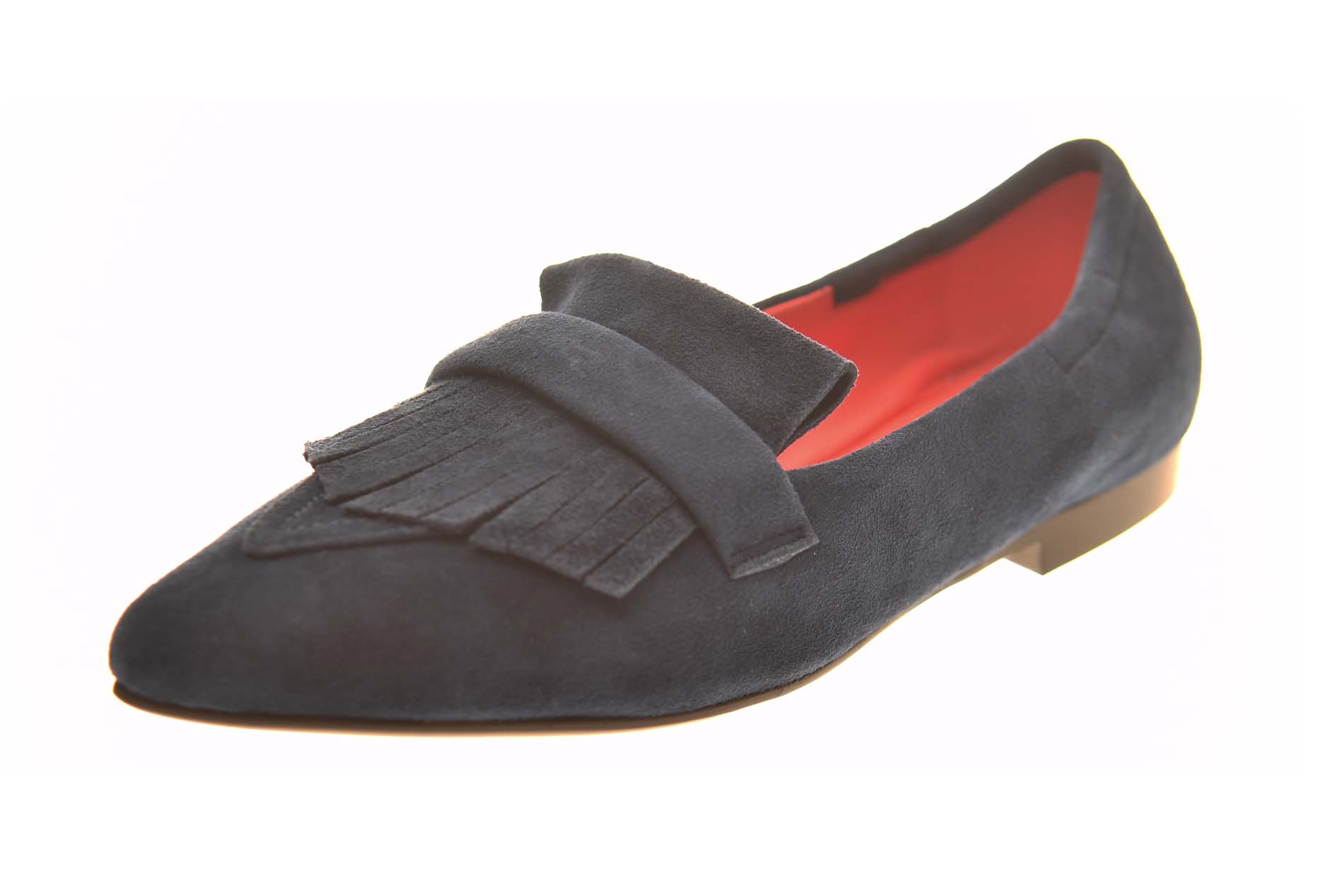 BR Loafer jamboree-klep jeansblauw suede - Afbeelding 2