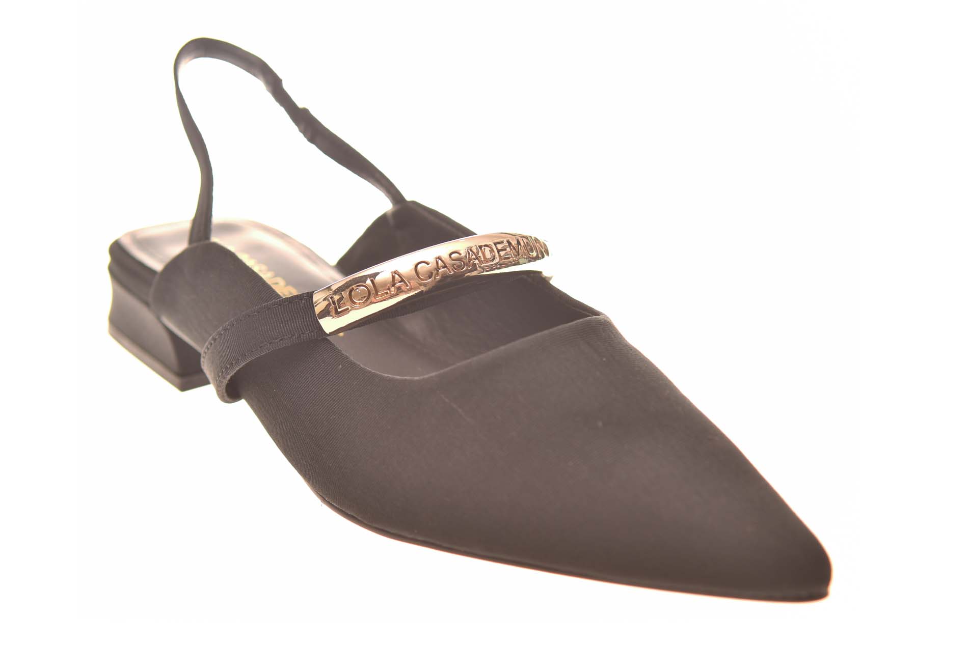 Lola Casademunt slingback zwart stof - Afbeelding 2