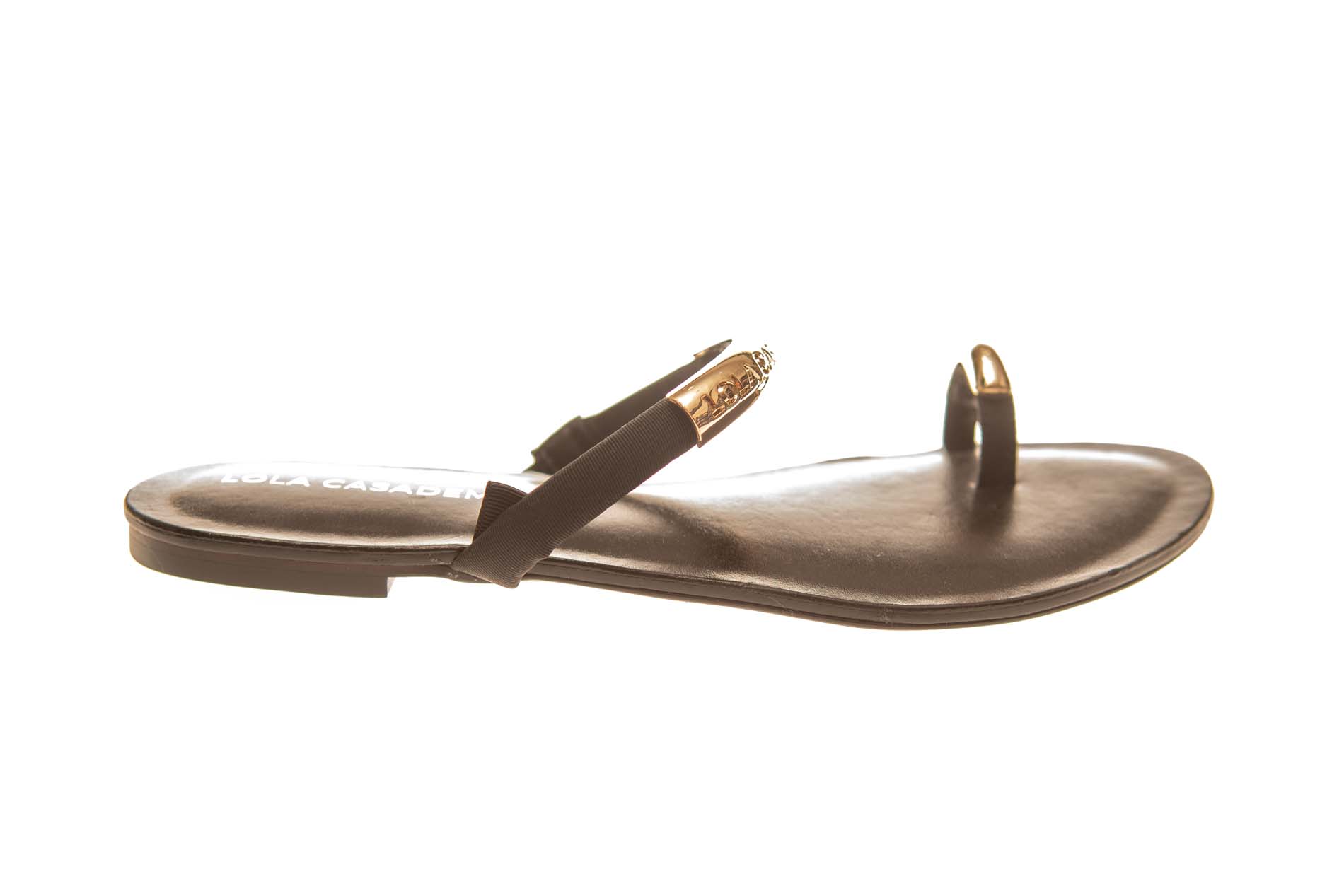 Lola Casademunt slipper zwart met goud