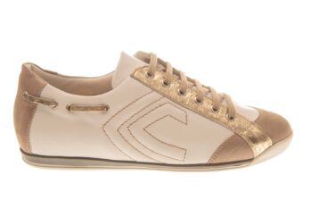 La Cabala veterschoen goud wit combinatie