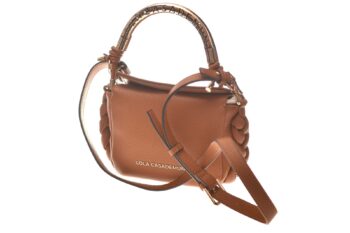 Lola Casademunt cognac met vlechtgarnering