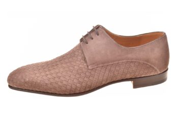 Magnanni veterschoen taupe suede vlecht