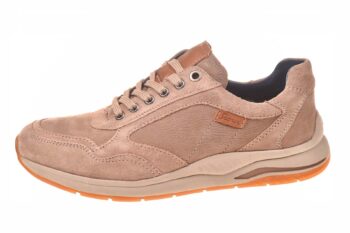 Sioux sportieve veterschoen met rits taupe