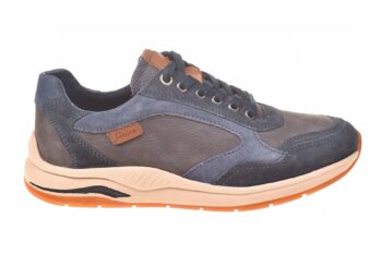 Sioux sportieve veterschoen met rits blauw