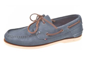 Tommy Hilfiger bootschoen blauw suede