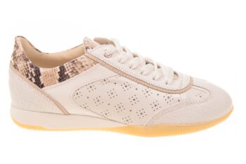 DL Sport veterschoen wit print met slangprinthiel