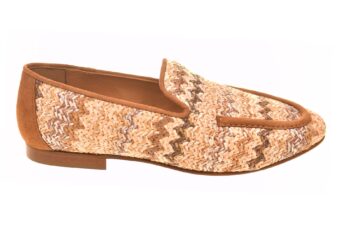 Pedro Miralles instapper beige print zigzag