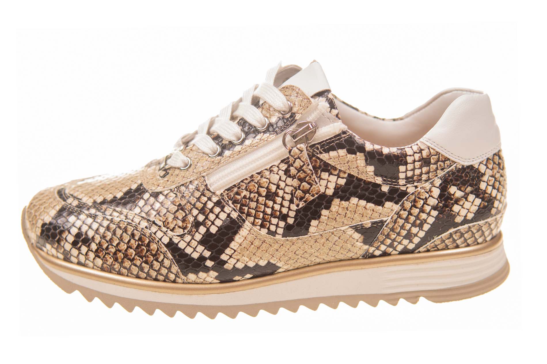 Hassia sneaker slangenprint leer
