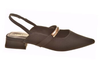 Lola Casademunt slingback zwart stof