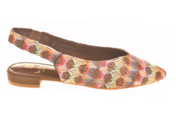 La Strada slingback multicolour met memoryfoam voetbed