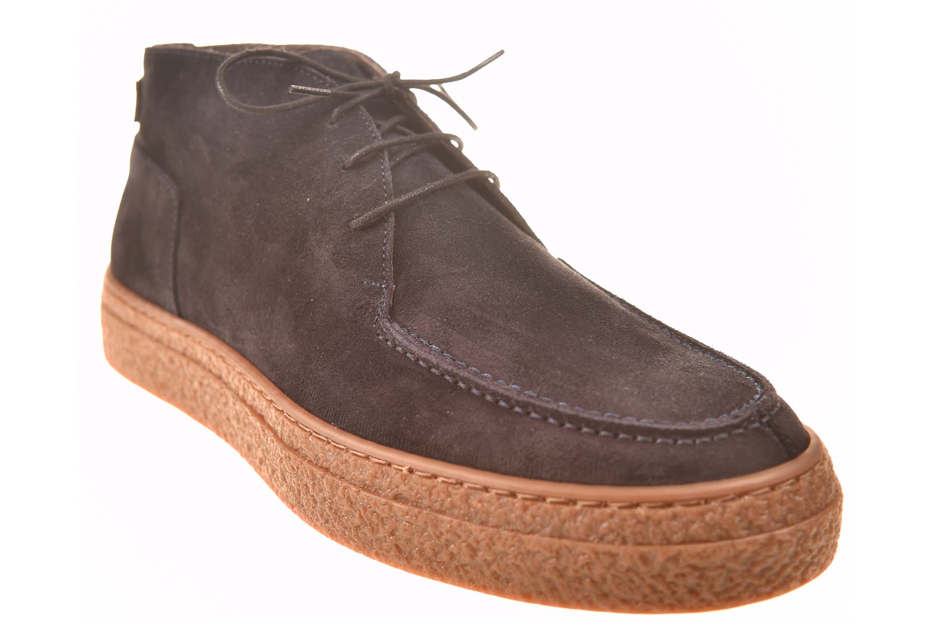 Kebo halfhoge veterschoen blauw suede - Afbeelding 2