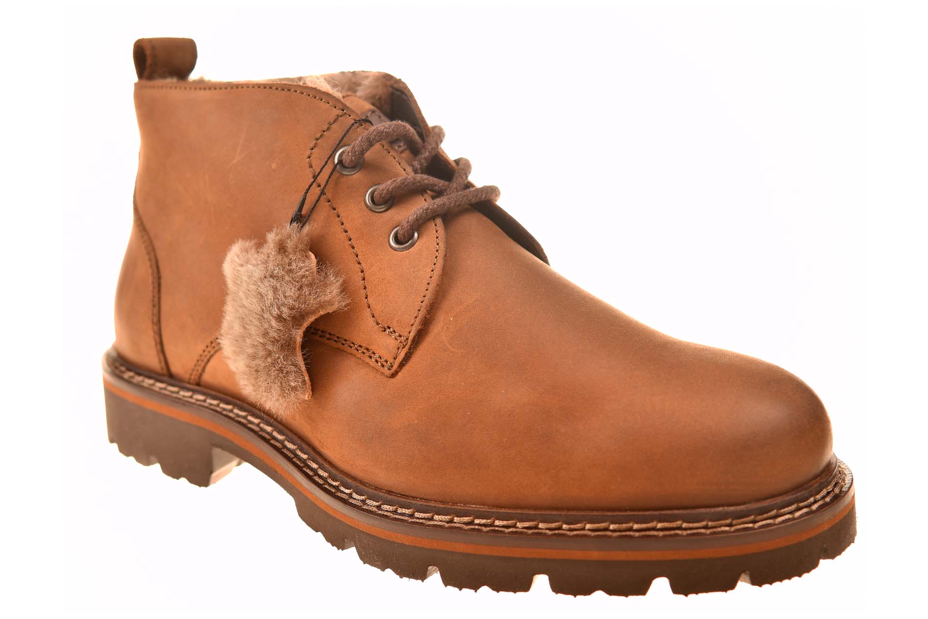 Sioux vachtgevoerde boot leer cognac - Afbeelding 2