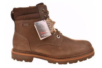 Sioux enkelboot met vachtvoering bruin nubuck