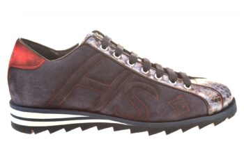 Harris veterschoen blauw suede