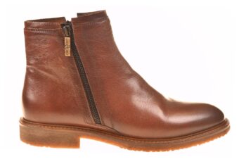 Girorgio boot met twee ritsen cognac leer