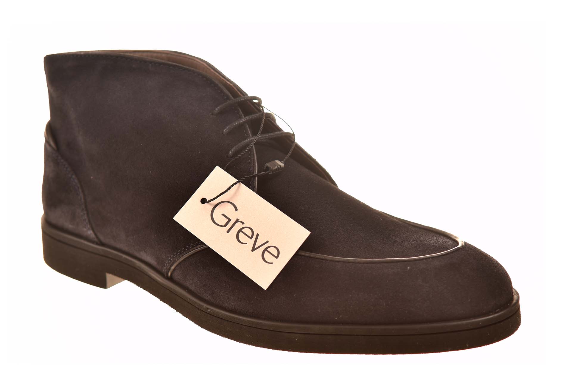 Greve veterboot blauw suede lichtgewicht - Afbeelding 2