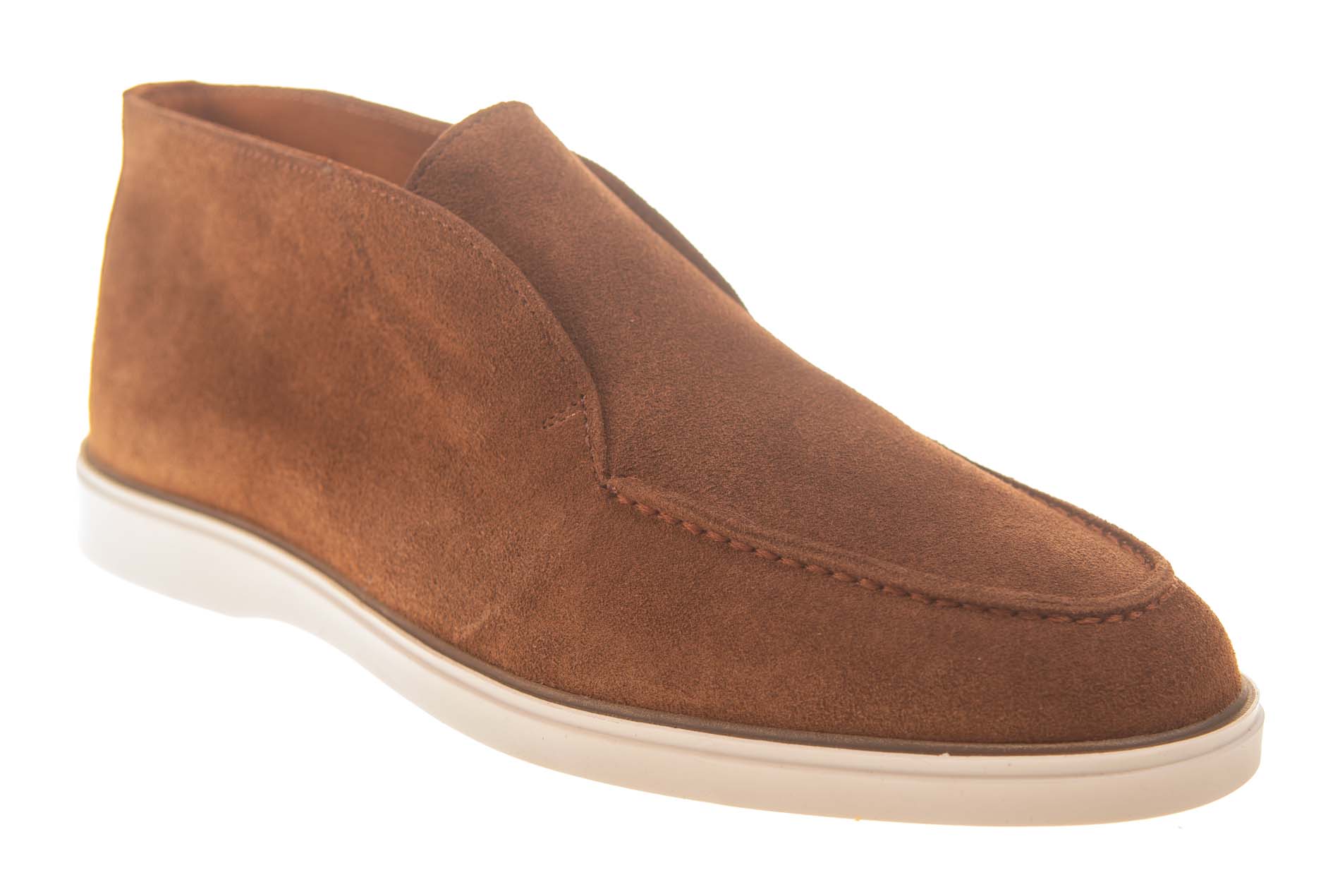 San Rossini halfhoge instapper cognac suede - Afbeelding 2