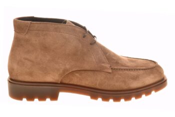 Girorgio stoere veterboot met profielzool taupe suede