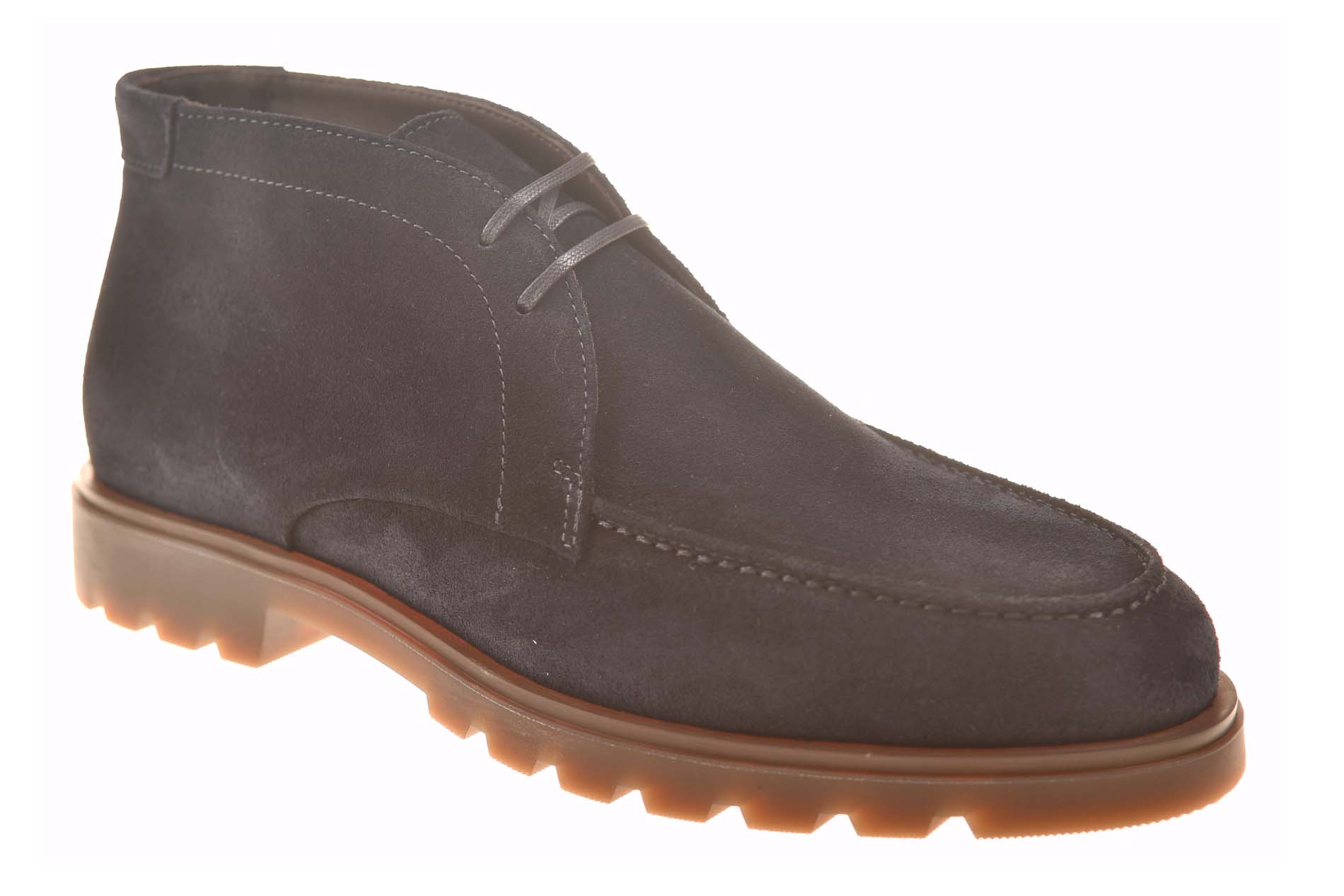 Girorgio stoere veterboot met profielzool blauw suede - Afbeelding 2