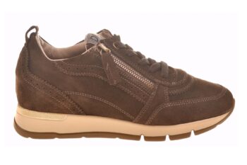 DL Sport sneaker met uitneembaar voetbed bruin suede