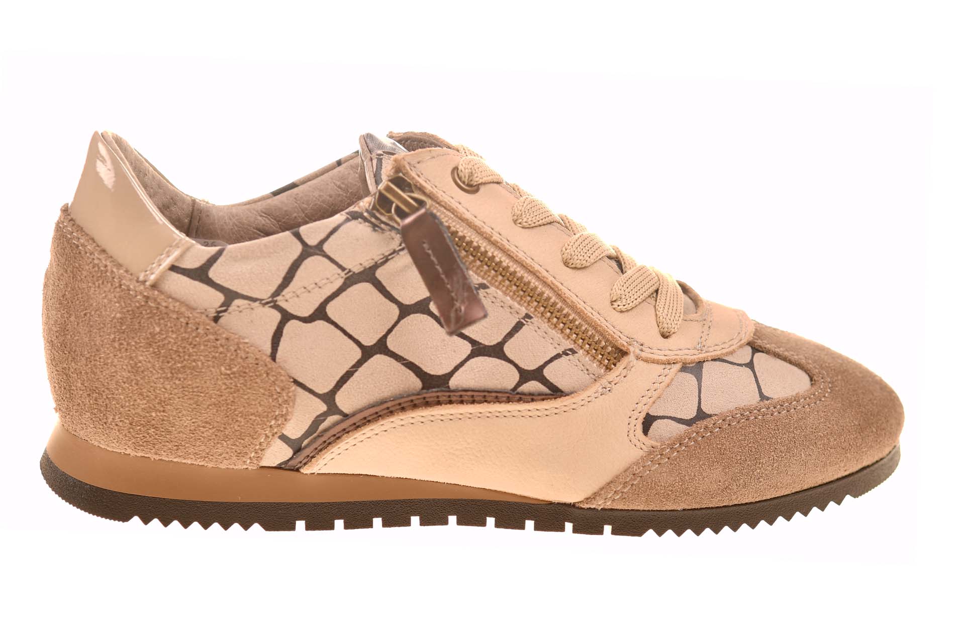 DL Sport sneaker giraffeprint beigetinten