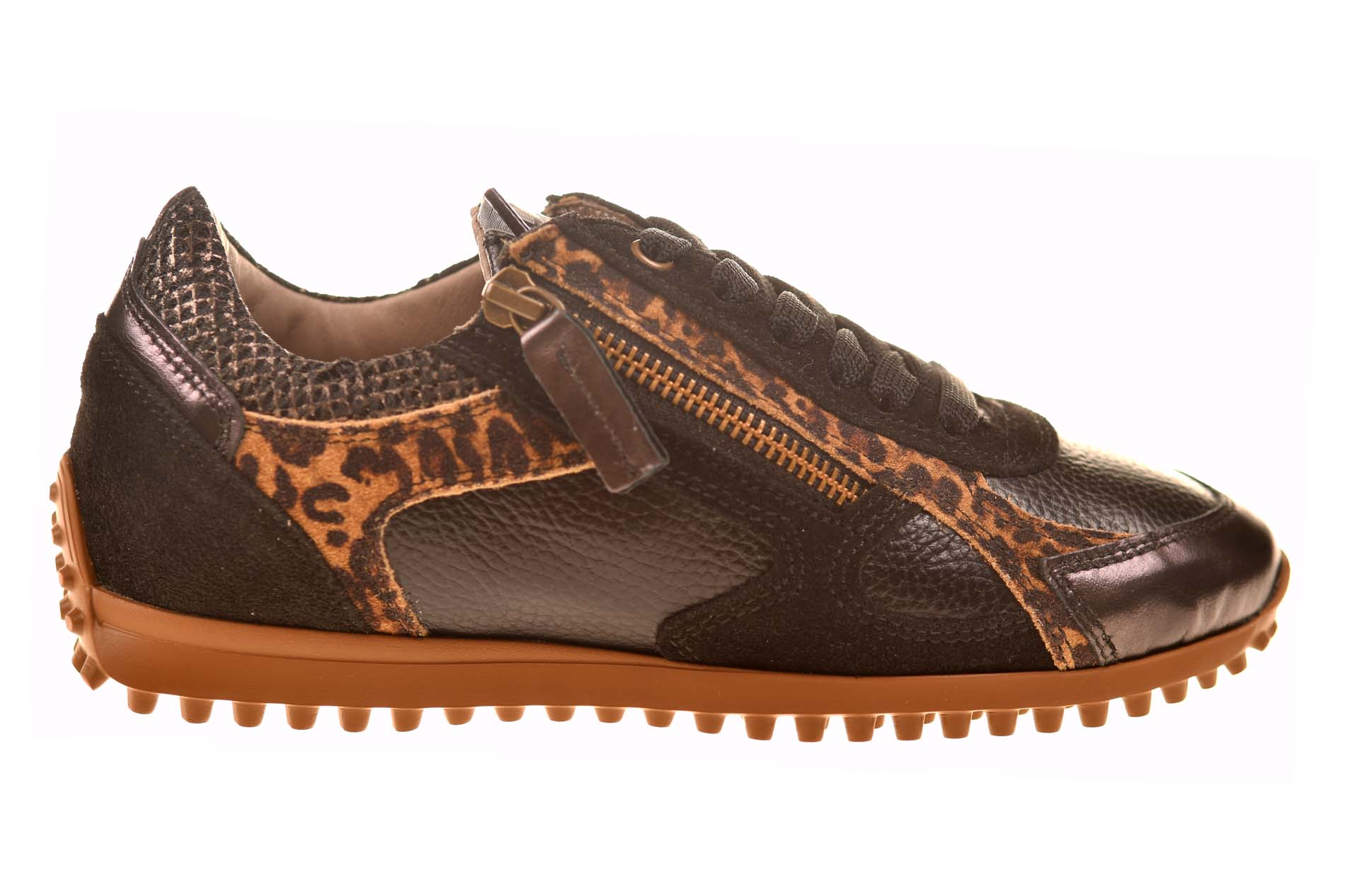 DL Sport sneaker zwart panterprint combi