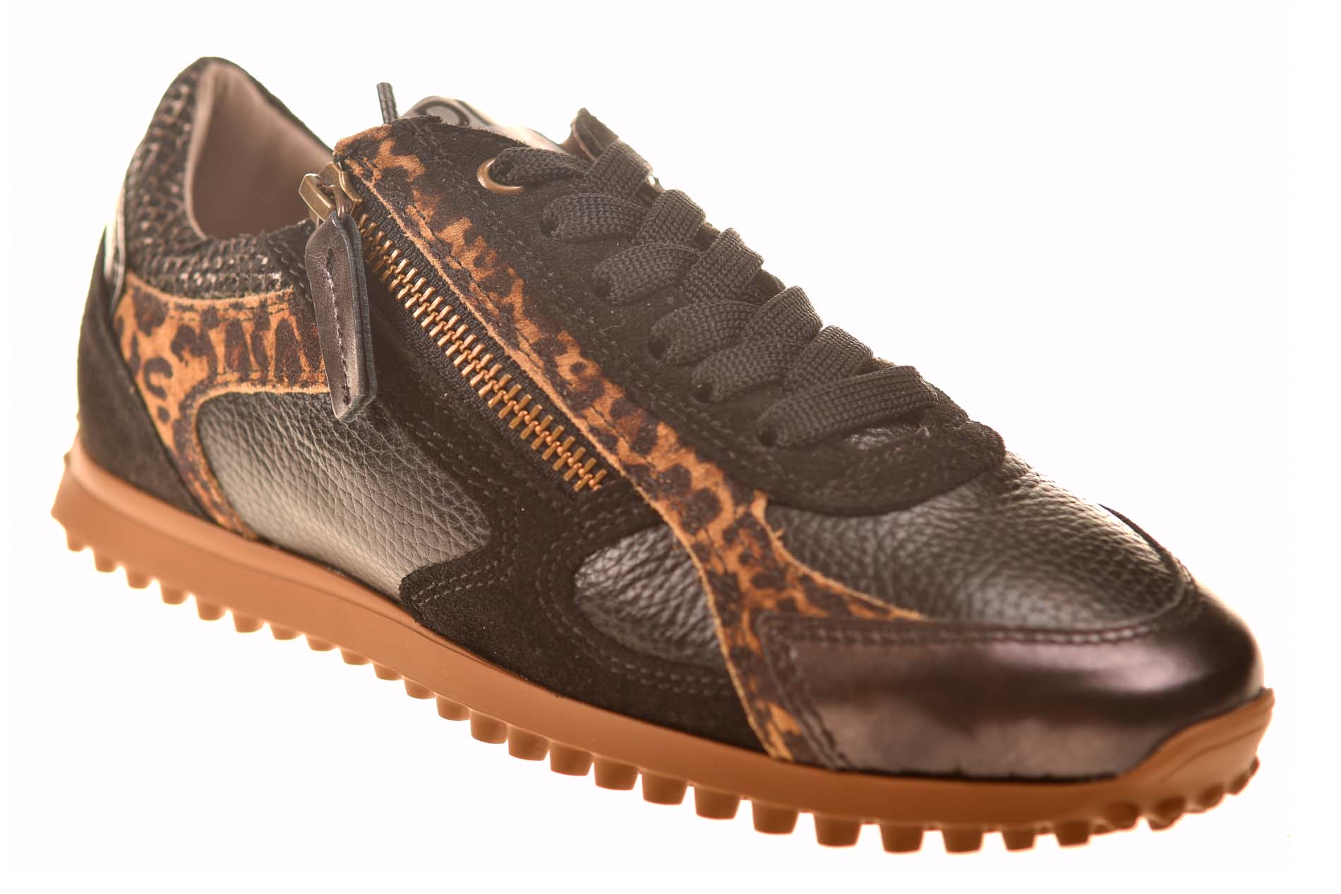 DL Sport sneaker zwart panterprint combi - Afbeelding 2