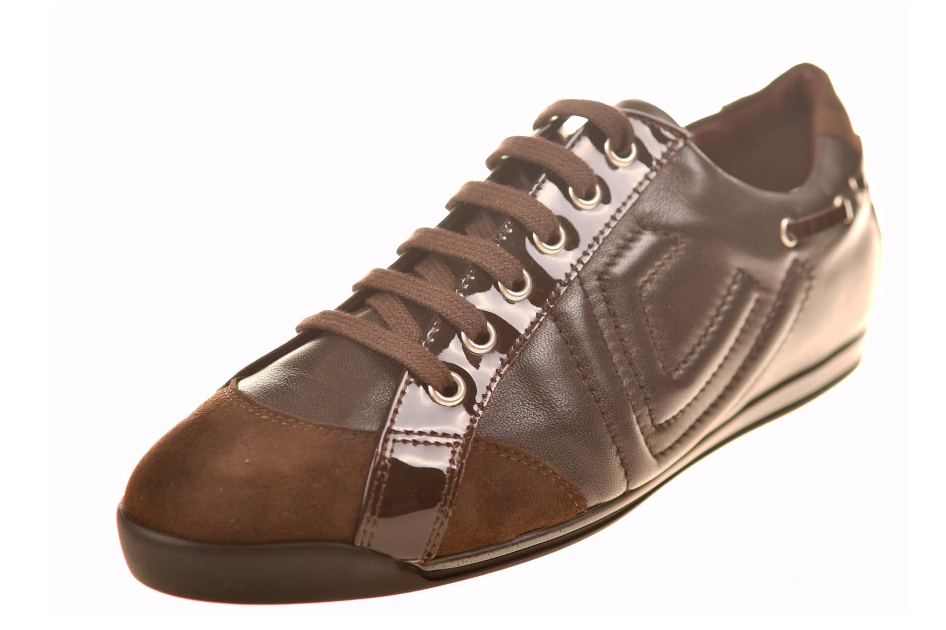 La Cabala veterschoen bruin leer met suede accenten - Afbeelding 2