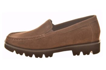 Sioux instapper lichtgewicht bruin suede met uitneembaar voetbed
