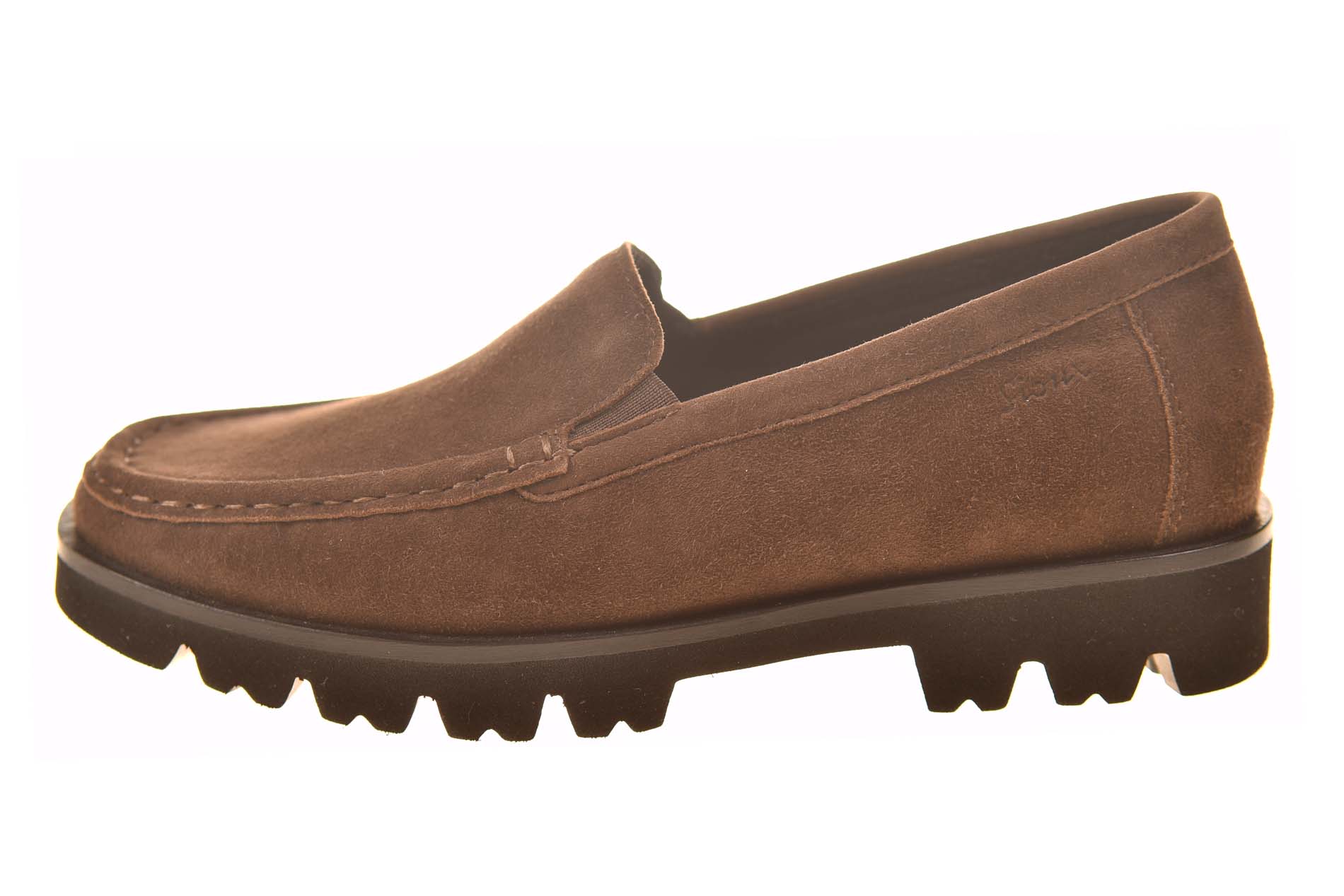 Sioux instapper lichtgewicht bruin suede met uitneembaar voetbed