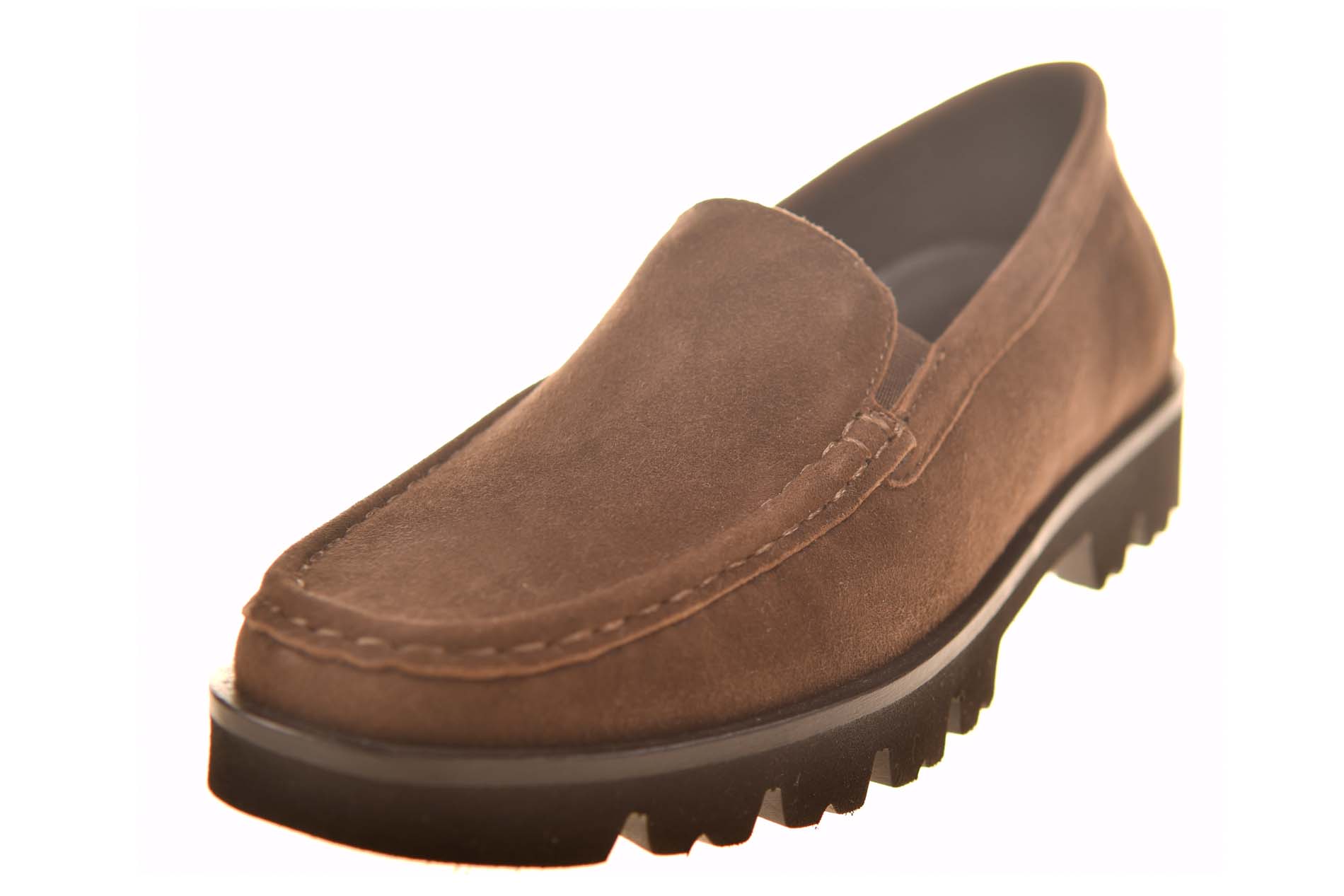 Sioux instapper lichtgewicht bruin suede met uitneembaar voetbed - Afbeelding 2