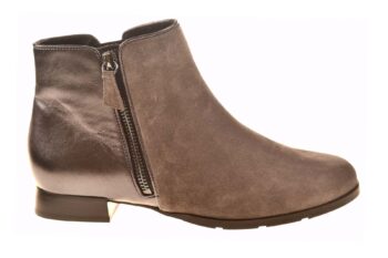 Hassia enkellaarsje antraciet suede en leer