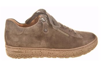 Hartjes veterschoen grijsgroen suede