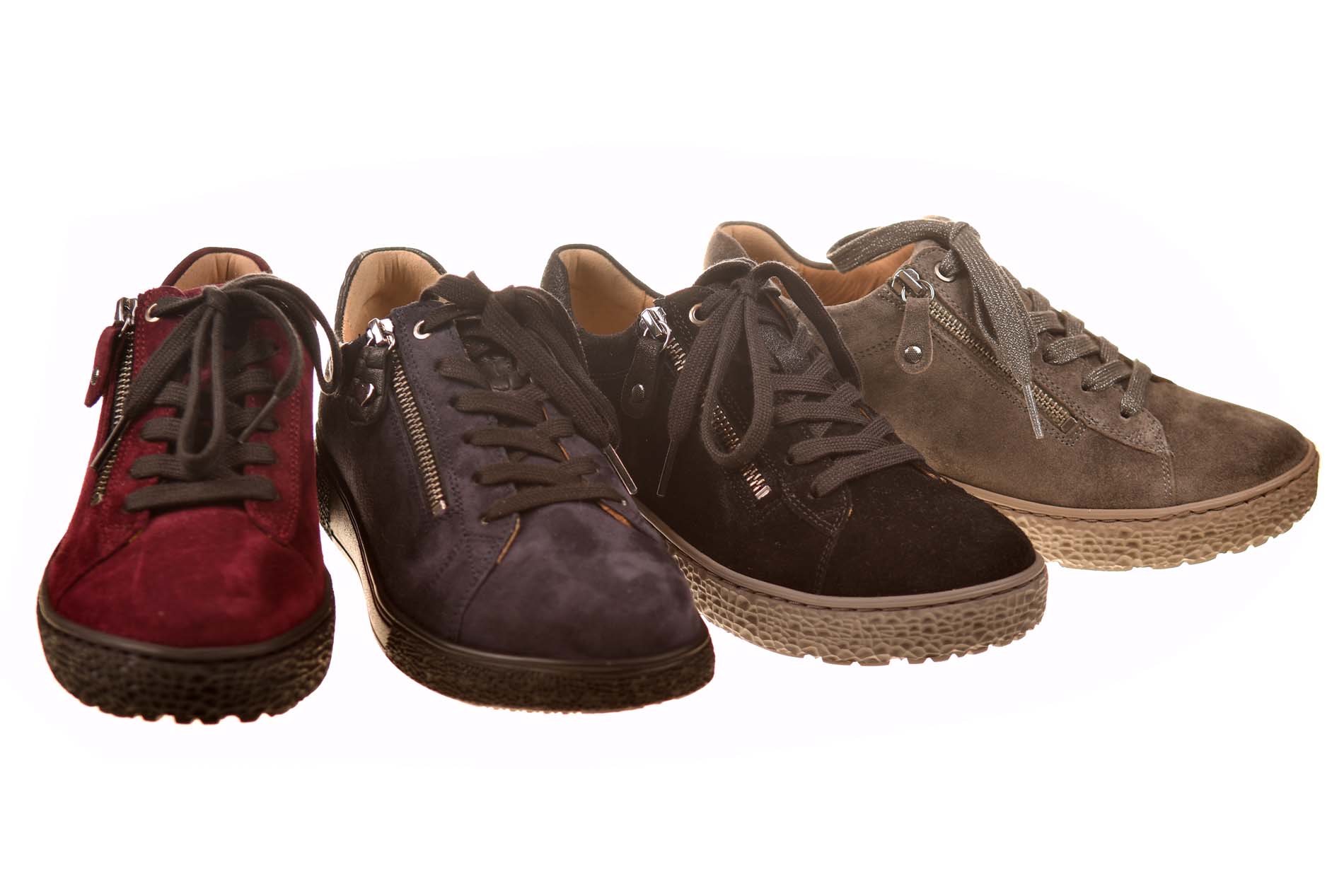Hartjes veterschoen bordeaux suede - Afbeelding 4