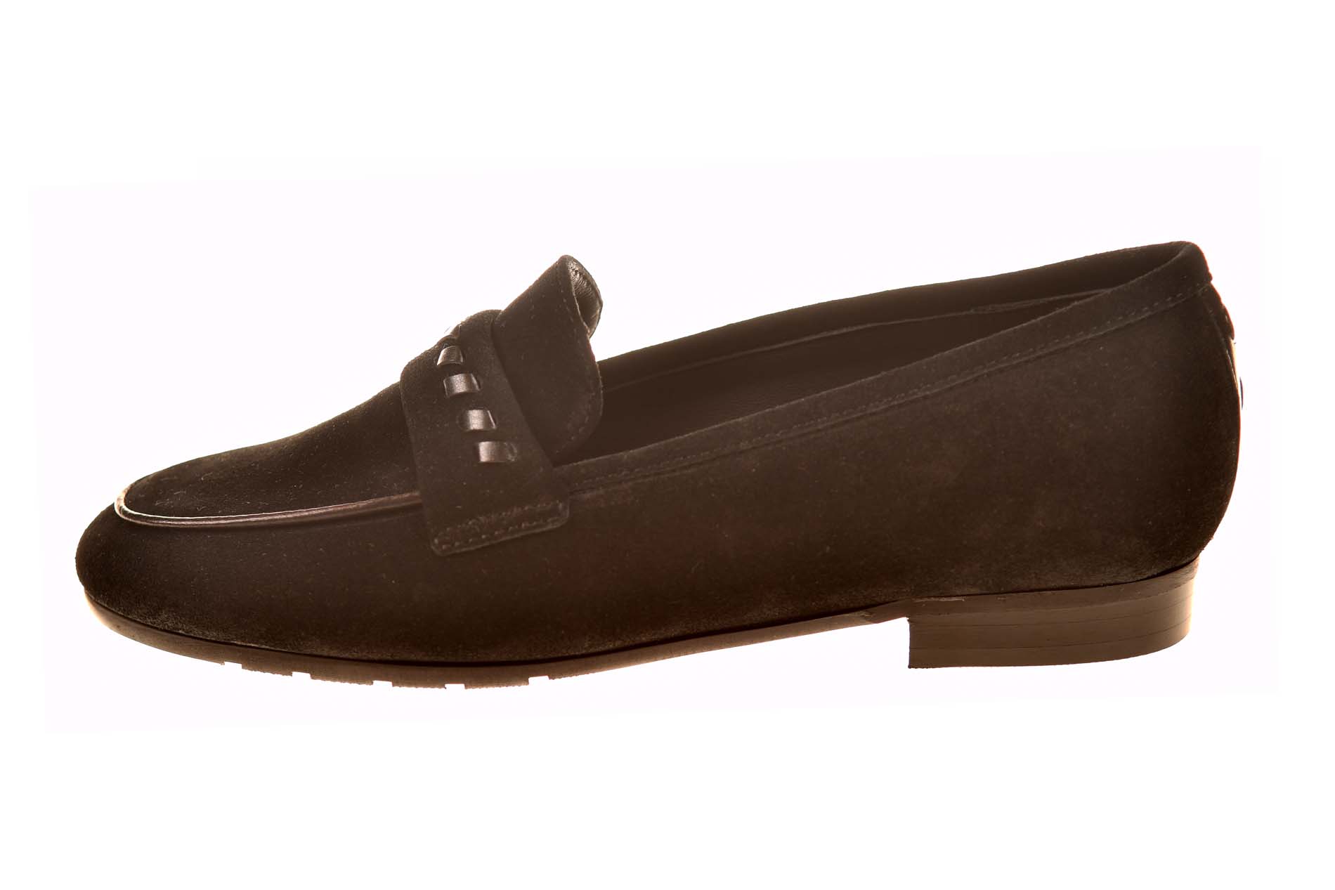 Paulette loafer zwart suede
