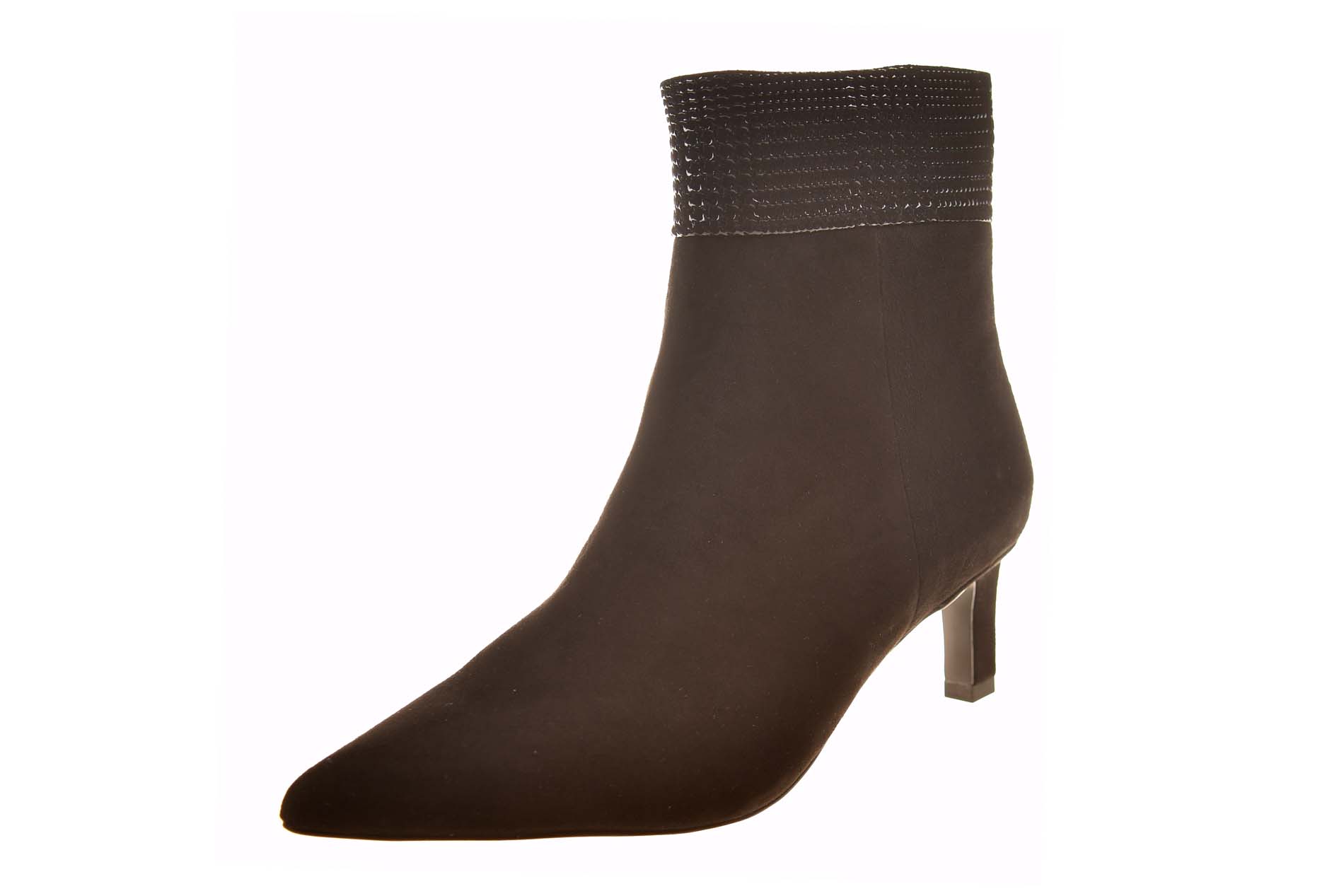 Peter Kaiser elegant enkellaarsje zwart suede print - Afbeelding 2