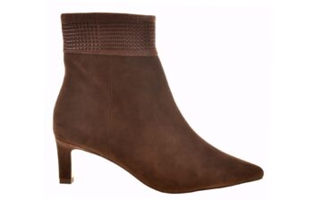 Peter Kaiser elegant enkellaarsje bruin suede print