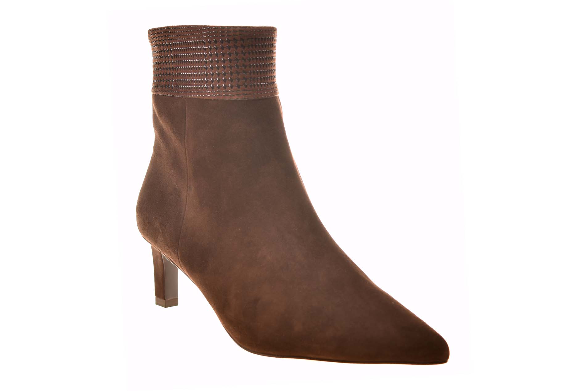 Peter Kaiser elegant enkellaarsje bruin suede print - Afbeelding 2