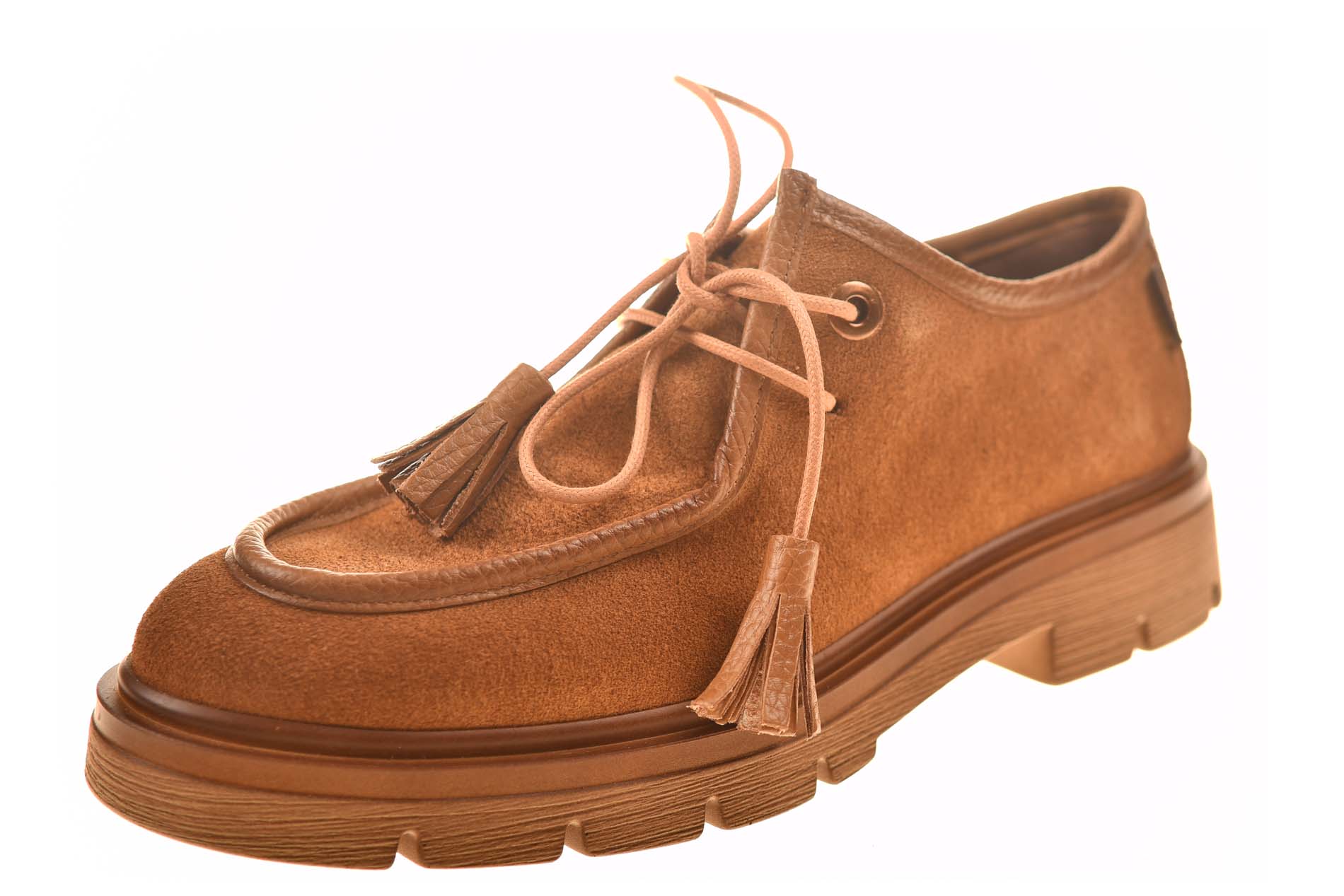 Hispanitas veterschoen cognac suede - Afbeelding 2