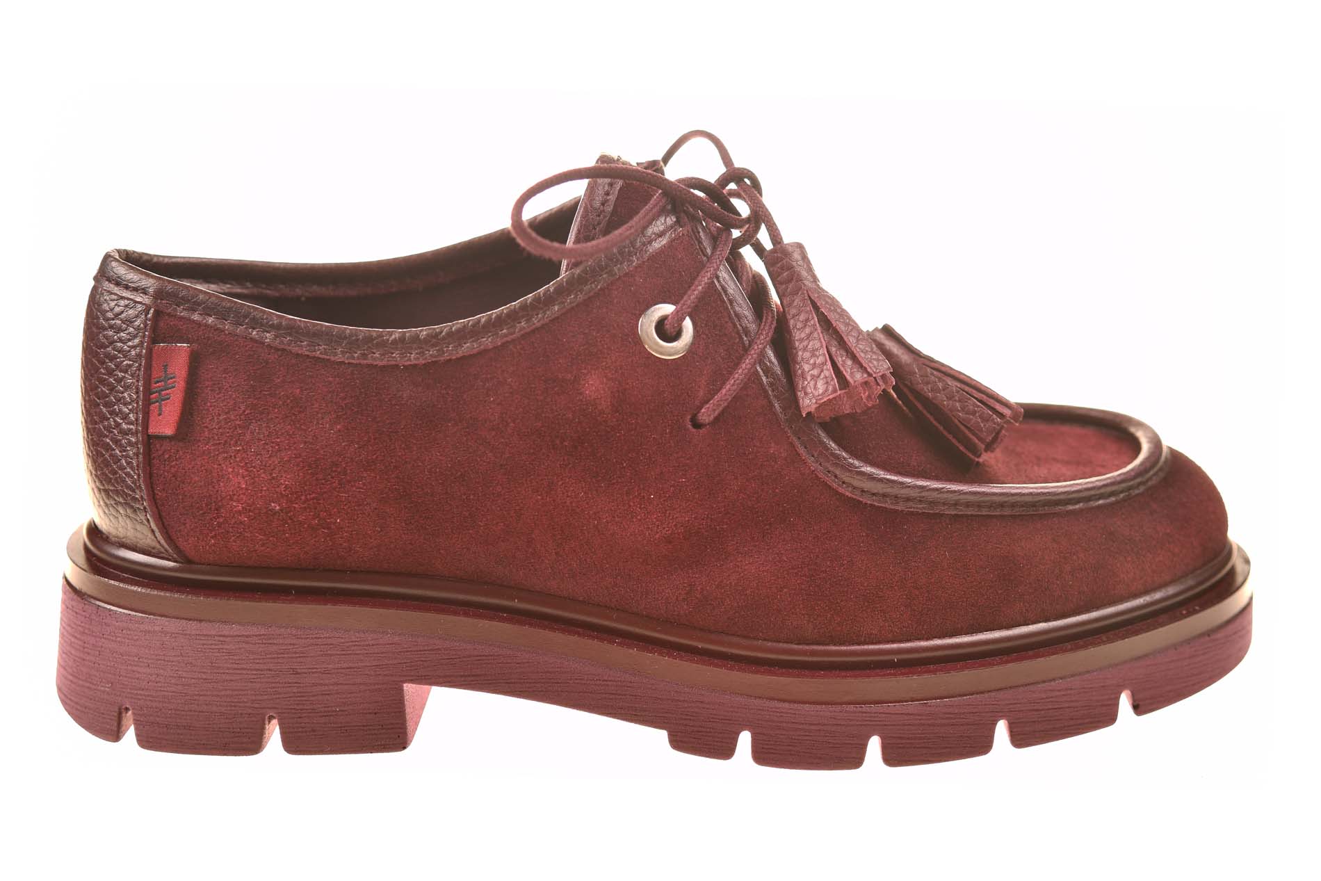 Hispanitas veterschoen bordeaux suede