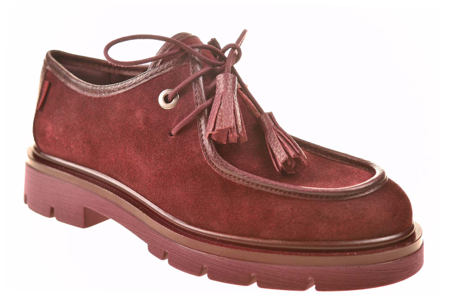 Hispanitas veterschoen bordeaux suede - Afbeelding 2