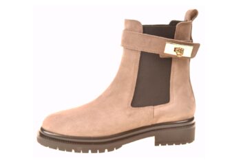 San Rossini chealseaboot taupe suede met gesp
