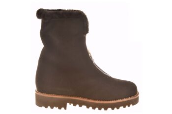 Lorbac vachtboot zwart suede met profielzool