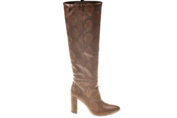 Mexx lange laars snakeprint bruin